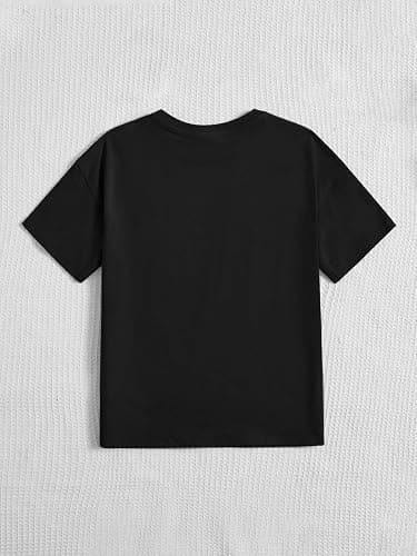 WDIRARA Girl's Car Letter Graphic Print Round Neck Short Sleeve Tee Summer Casual T Shirt thumbnail 3