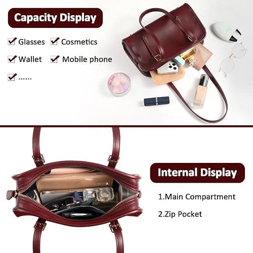 MINKARS Swing Zip Shoulder Bag with Cherry Bag Charm thumbnail 5