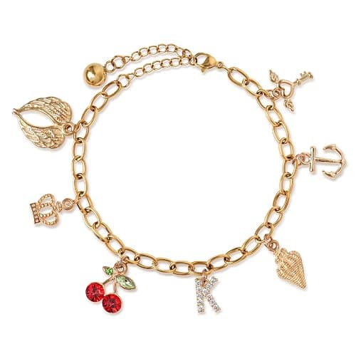 Kaitiaki Katseye Charm Bracelet for Fans, Katseye Merch Link Bracelet with 7 Symbolic Charms, Adjustable Stainless Steel Chain Bracelets, Concert & Music Festival Jewelry Gift - Image 1