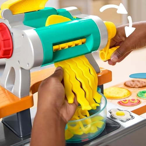 Play-Doh Super Sizzlin' Kitchen Playset, Realistic Cooking Toy Sounds, 25+ Play Foods to Create, Kids Arts & Crafts 3+ thumbnail 13