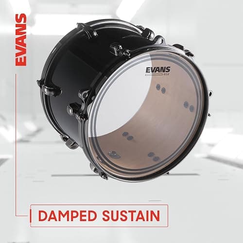 Evans Drum Heads - EC2S Clear Rock Tompack (10 inch, 12 inch, 16 inch) thumbnail 5