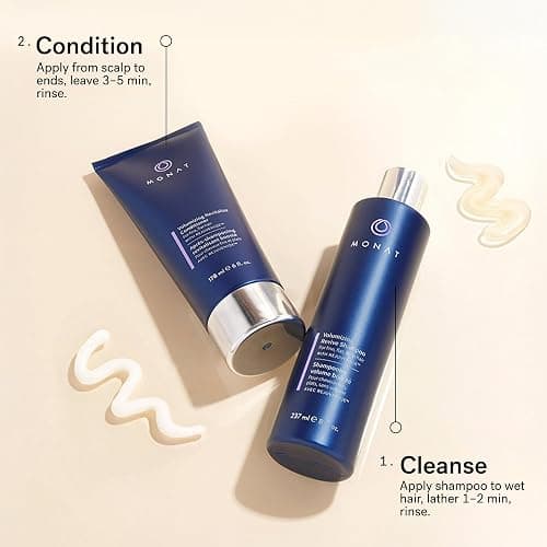 MONAT Volumizing Shampoo & Conditioner Set Infused with REJUVENIQE – Lightweight Care for Fine, Flat Hair – Enhances Volume, Adds Softness and Shine – Net Wt. 237 ml (8 fl. oz.) & 177 ml (6 fl. oz.) thumbnail 7