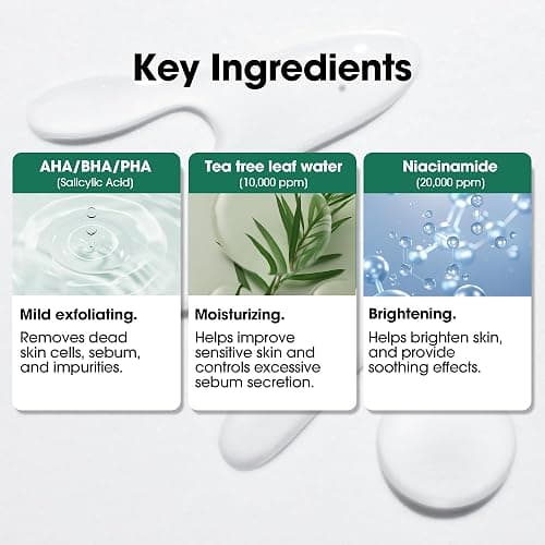 SOME BY MI AHA BHA PHA 30 Days Miracle Toner – 5.07oz, 150ml – Korean Salicylic Acid Exfoliating Face Toner for All Skin Types – Daily Pore Care & Oil Control with 2% Niacinamide – Korean Skin Care thumbnail 3