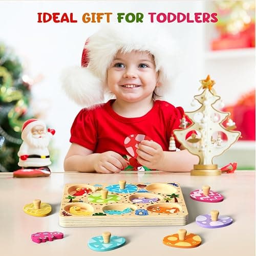 Zeoddler Wooden Puzzles for Toddlers, 8 Pcs Dinosaur Matching Egg Puzzle, Montessori Toys for Boy Girl Easter Birthday Gifts, Preschool Learning Activities & Educational Toys for Boys, Girls thumbnail 8