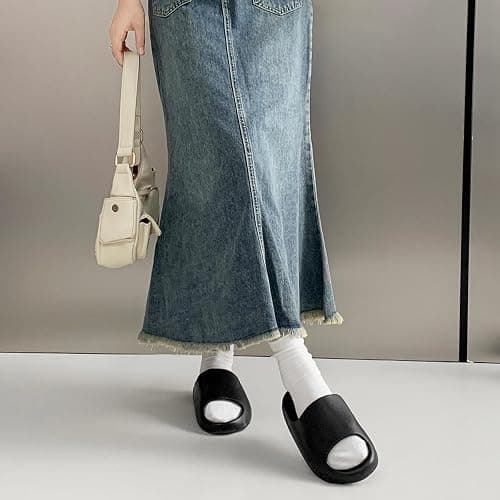 Cloud Slides Unisex, Platform Pillow Slippers Women, Sandals Men With Thick EVA Sole, Lightweight Soft Open Toe Shower Shoes Indoor Outdoor thumbnail 3