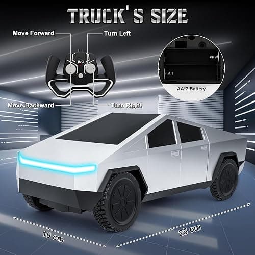 Gralima Remote Control Car 2.4GHz RC Truck for Boys, Electric Vehicle Truck Toys for Kids, Birthday Gifts for Kids thumbnail 2