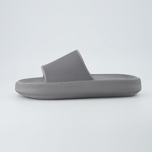 CUSHIONAIRE Feather EVA Mens Sandals – Slip On Recovery Slides, Lightweight Water Shoes for Men thumbnail 6