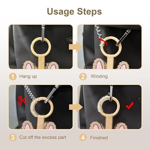 Tintinwiwigo La Booooo Booooo Clip Lock,Compatible with La Booooo Booooo Dolls,Preventing the Loss of Keychain thumbnail 4