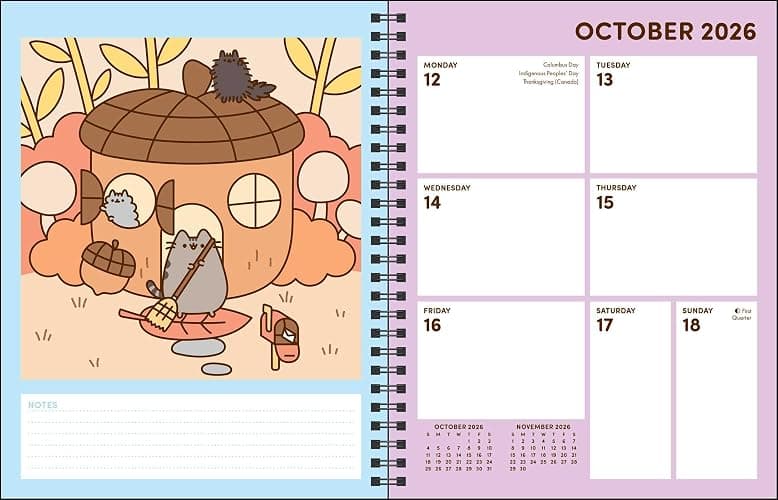 Pusheen 16-Month 2026-2027 Weekly/Monthly Planner Calendar thumbnail 5