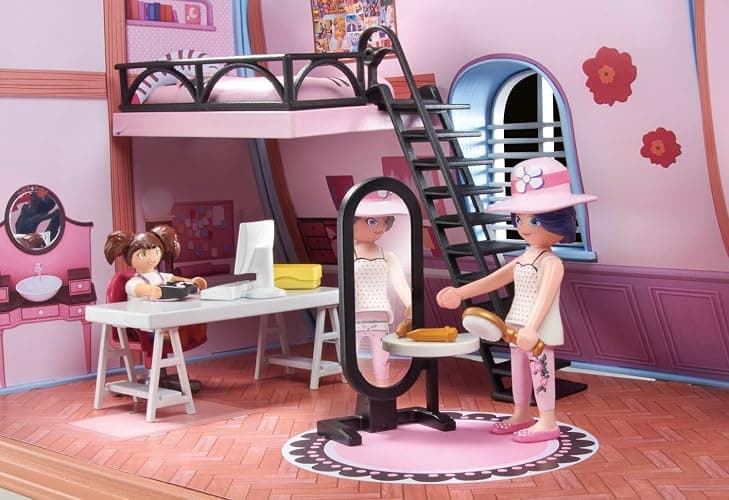 PLAYMOBIL Miraculous 71334 Miraculous: Marinettes Loft, bunter Spielspaß inklusive Marinette, Manon und Zubehör, Abenteuer mit Ladybug, detailreiches Spielzeug für Kinder ab 4 Jahren thumbnail 6