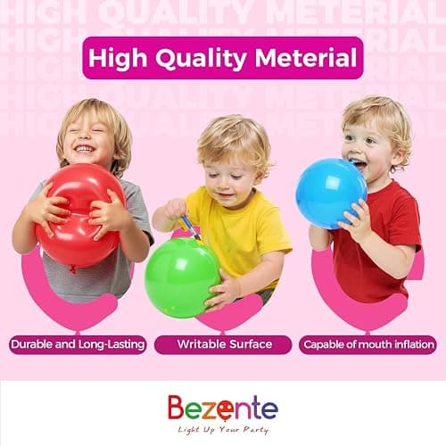 Bezente Pastel Pink Latex Party Balloons -100 Pack 12 inch Round Helium Light Pink Bridal Pink Balloons for Easter Wedding Bridal Shower Gender Reveal Birthday Princess Party Decorations thumbnail 5