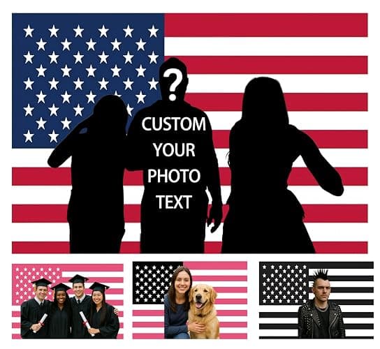 Custom American Flag 3x5ft - Personalized Pink American Flag Outdoor Indoor Decor with Your Design, Durable & Fade-Resistant in Various Sizes for Dorm, Yard, Party - Image 1