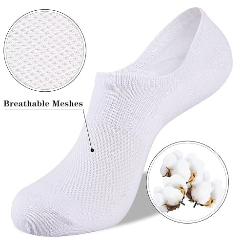 Heatuff No Show Socks Womens Cotton Low Cut Non Slip Casual Socks Invisible Flat Boat Liner Socks (6/9 Pairs) thumbnail 4
