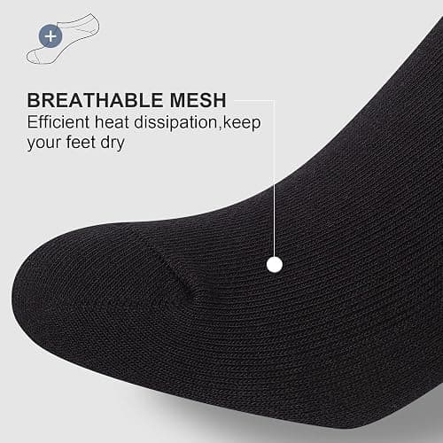 wernies No Show Socks Men, Low Cut Ankle Short Casual Cotton Socks with Non Slip Grips 6-10/11-13 thumbnail 4