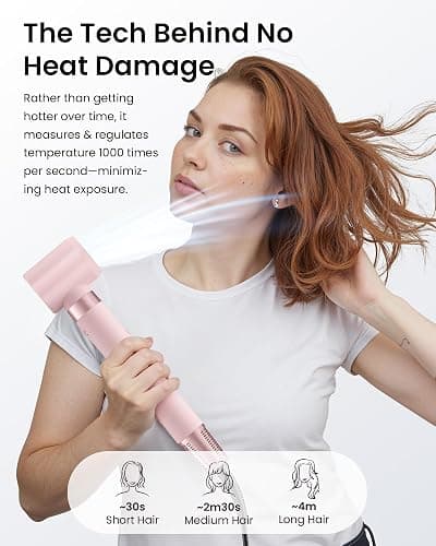 MESCOMB 5 in 1 Hot Air Styler Wrap – High-Speed Hair Dryer Brush with Auto Wrap Curlers, Fast Drying & Frizz-Free Styling, No Heat Damage, Volumizing Brush with Travel Bag thumbnail 3