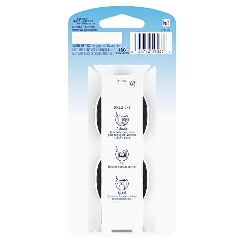 Febreze AUTO Air Freshener, Odor-Fighting Automotive Vent Clip, Scented Car Accessories, Long Lasting for Strong Odors, Leather, 2 Count thumbnail 13