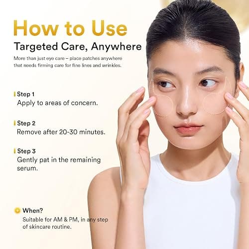 Abib Vegan Collagen Eye Patches for Wrinkles & Fine Line with Jericho Rose Jelly & Peptides, 60 Count, Korean Skin Care thumbnail 9