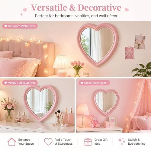 Mokoze Heart Shaped Mirror thumbnail 7