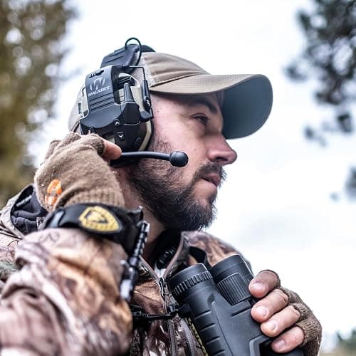 WALKER'S Razor Walkie Talkie Attachment - 22 Channels 3 Miles Range Distance Voice-Activated Handsfree Communication Device for Razor Shooting Muffs, 3 AAA Batteries Included thumbnail 7