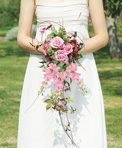 ICBOX 8PCS Pink Artificial Delphinium Flowers with Clematis Greenery Long Stem Artificial Flowers for Tall Vase for Home Wedding Floral Arrangement Centerpiece Table Decor (Pink) thumbnail 6