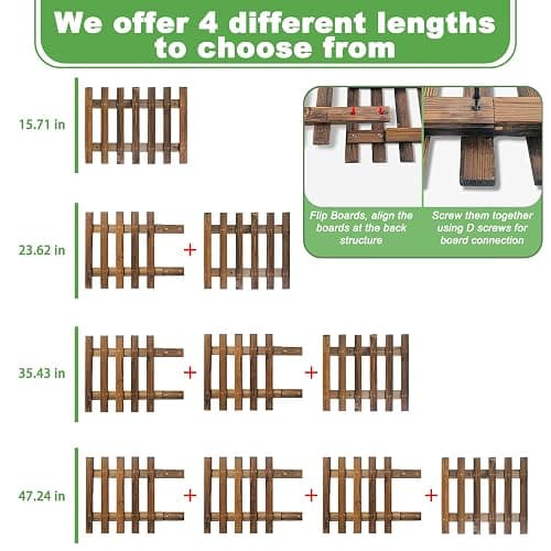 Mulctun 2 Pcs Wall Planters - 11.4"W x 35.43"H Wooden Wall Planters for Indoor Outdoor Plants,Hanging Wood Wall Trellis,Wall Mounted Plant Holder for Orchids,Succulent,Air Plants,Hanging Pots Display thumbnail 7