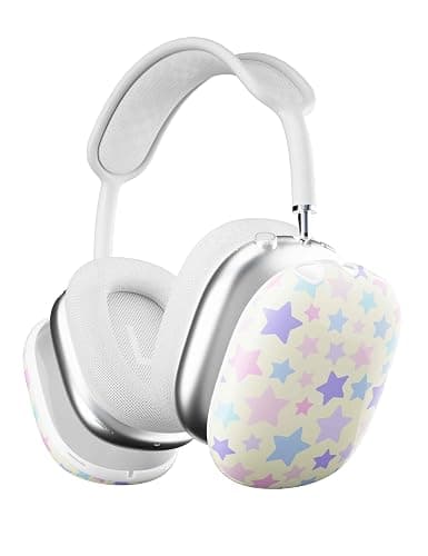 Wildflower Cases - Super Sweet Stars Airpods Pro Max Case, Compatible with Apple Airpods Pro Max Only | Stars, Pink, Yellow, Blue, Trendy, Cute - Protective Cover, Keychain, Women Owned Small Business thumbnail 2