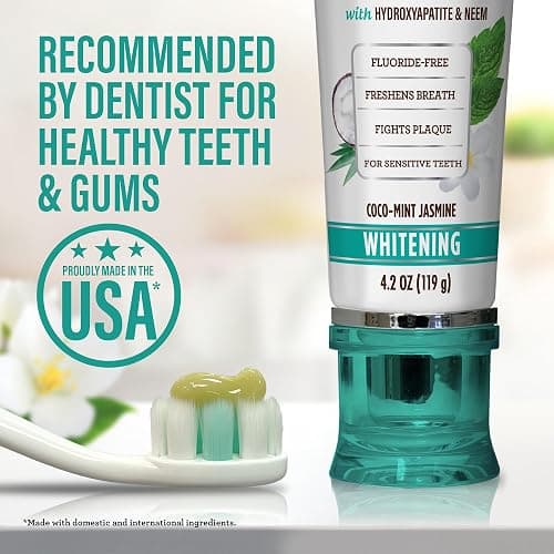 GuruNanda Whitening Duo – Hydroxyapatite Toothpaste & 7-Day Whitening Strips for a Brighter Smile & Stronger Teeth thumbnail 7