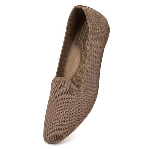Frank Mully Women's Knitted Square Toe Flats Comfortable Loafer Shoes Office Work Shoes Lightweight thumbnail 8