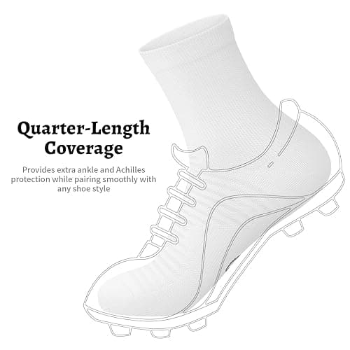Compression Running Ankle Socks for Men and Women (6 Pairs), Quarter Athletic Socks for Running, Cycling, Golf, Work thumbnail 7