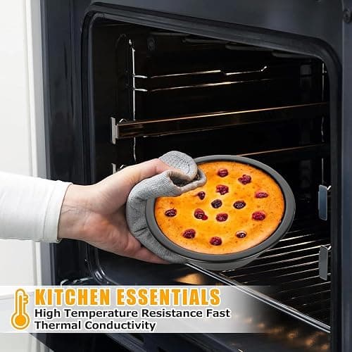 RHBLME 10 PACK Mini Pie Pans, 5 Inch Reusable Small Pie Pans Nonstick Small Pie Tins, Carbon Steel Pie Pans for Baking, Round Bread and Meat Pie Tins for Cake Bread Meat Dessert thumbnail 3