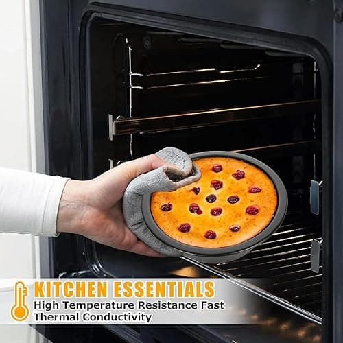 RHBLME 10 PACK Mini Pie Pans, 5 Inch Reusable Small Pie Pans Nonstick Small Pie Tins, Carbon Steel Pie Pans for Baking, Round Bread and Meat Pie Tins for Cake Bread Meat Dessert thumbnail 4