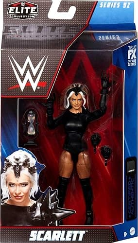 Mattel WWE Elite Collection Action Figure & Accessories, Series #92 Scarlett 6-inch Collectible with 25 Articulation Points & Swappable Hands - #92 Scarlett thumbnail 2