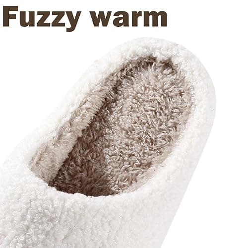 HIPINISS Womens Mens Slippers Retro Memory Foam Cute Cartoon Plush Fluffy Warm Fur Lined slippers Indoor House Home Winter Shoes thumbnail 3