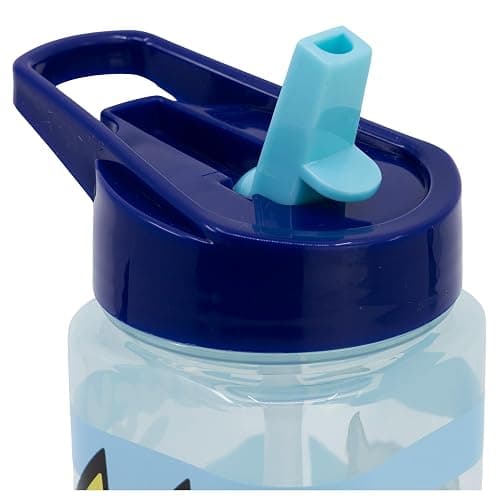 STOR Gourde Réutilisable Bluey avec Paille Intégrée 530ml - Sans BPA - Bouteille Eau Plastique Carrée Enfant thumbnail 3