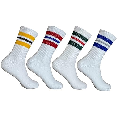 SuNi Apparel Striped Crew Socks