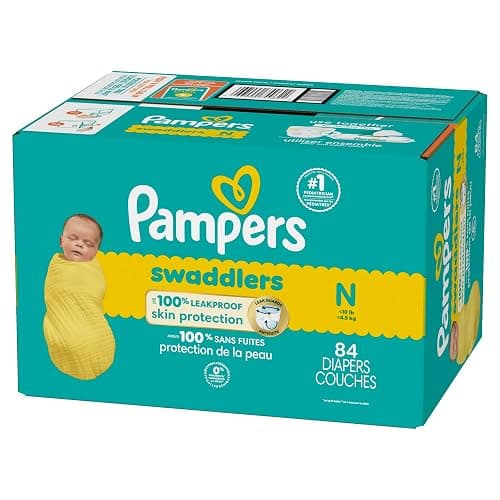 Pampers Baby Diapers - Swaddlers - Size 0, 84 Count, Ultra Absorbent Disposable Newborn Diaper thumbnail 15
