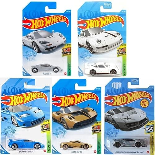 Hot Wheels Super Car Exotics Madness Random Bundle of 5 Die‑Cast Exotic Cars, 1:64 Scale, Ages 3+ - Image 1