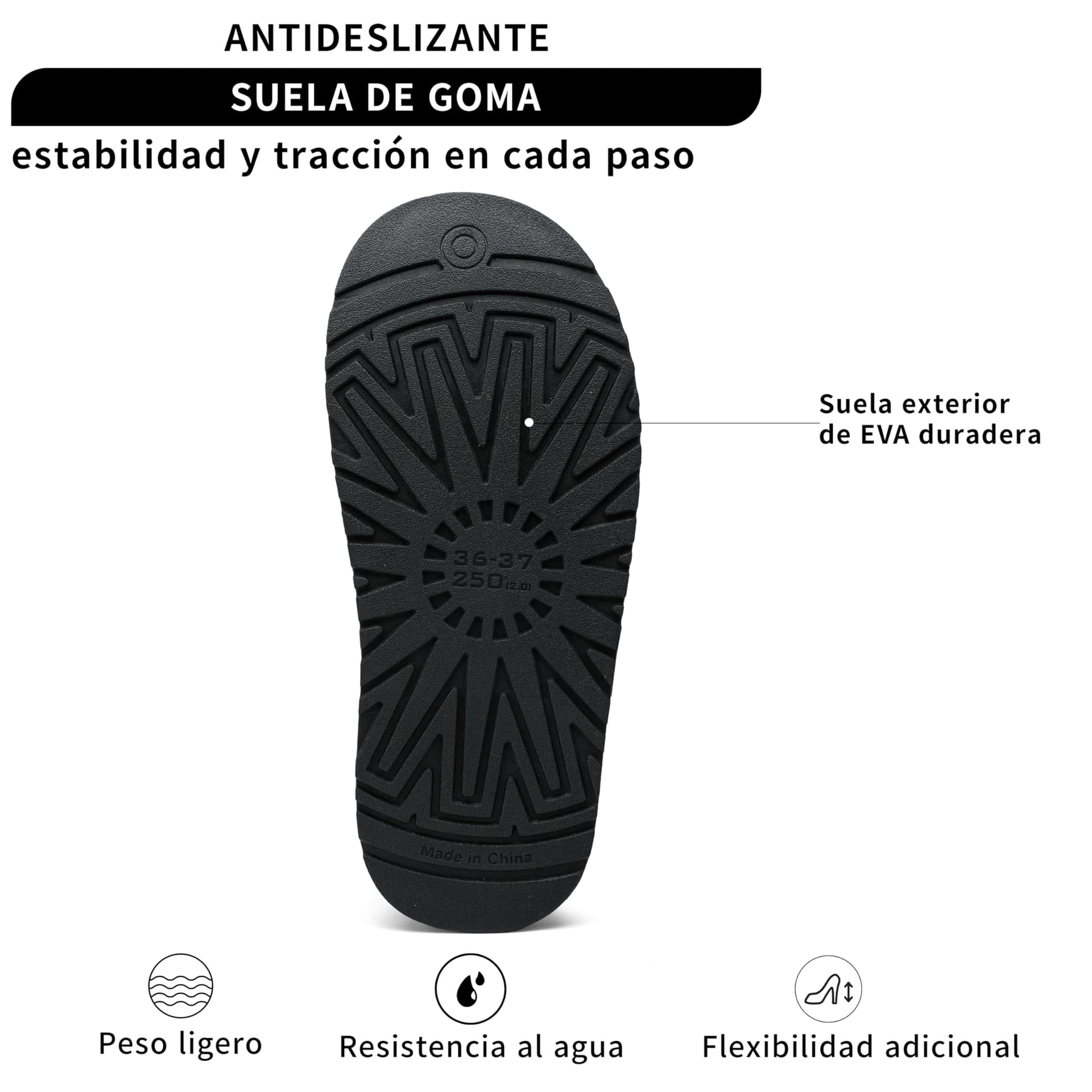 GETAC Pantuflas de Plataforma para Mujer, Forro con interior afelpado Suela antideslizante Cómodas para caminatas, invierno, interiores, exteriores. thumbnail 3