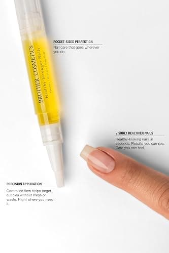 Brother Cosmetics Official Viral Oil - Nail Oil For Growth Support, Strength & Moisture - Moisturizing Cuticle Oil for Damaged, Dry, Brittle Nails - Nail Repair & Care Formula For Men & Women thumbnail 6