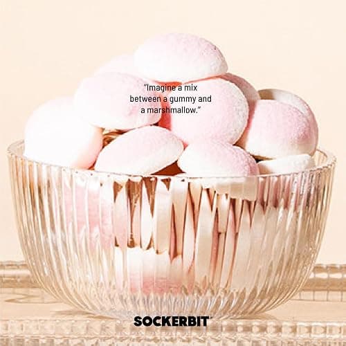 Sockerbit Swedish Candy Foamy Strawberry Dream, 5 Bags, Soft Strawberry Marshmallow Gummy Candy, Sweet Sugar-Coated Puffy & Pink Foam Gummy Candies, Gluten Free & Non GMO, 2.82oz Each Bag thumbnail 5