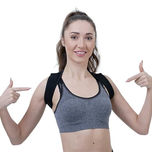 HLOES Posture Corrector for Women and Men,Adjustable Upper Back Brace, Breathable Back Support straightener, Providing Pain Relief from Lumbar, Neck, Shoulder, and Clavicle, Back. thumbnail 6