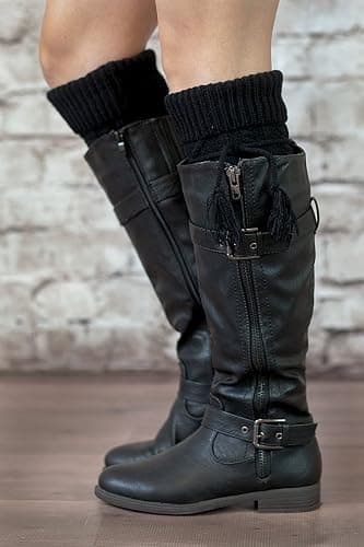 Modern Boho The Original Button Boot Socks with Lace Trim Boutique Socks thumbnail 3