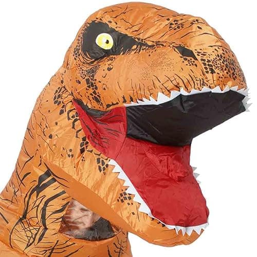 lucky cup Inflatable Dinosaur Costume, Blow Up Dinosaur Costume, Dino Party Halloween Cosplay Christmas Costume thumbnail 3