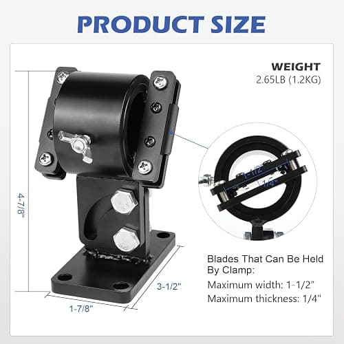 SCOTTCHEN Swivel Knife Making Vise, Knife Vise Tool, Knife Making Clamp,Work Bench Vise Tilts Rotates for Knife Making 360 Degree-1 Pack thumbnail 2