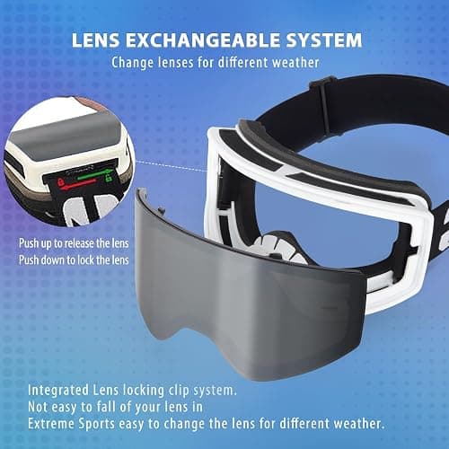 EXP VISION Ski/Snowboard Goggles Parent-child Snow Goggles Over Glasses for Men, Women Youth Kids thumbnail 5