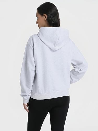 Abonlen Zip Up Hoodies for Women Fleece Jacket with Pockets Casual Sweatshirts Comfy Fall Coats thumbnail 4
