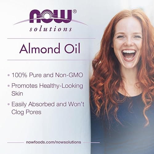 NOW Foods Solutions, Sweet Almond Oil, 100% Pure Moisturizing Oil, Promotes Healthy-Looking Skin, Unscented Oil, 16-Ounce,Package may vary thumbnail 4