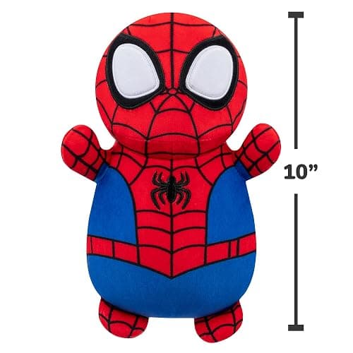 Squishmallows Original Marvel Spidey and His Amazing Friends 10-Inch Spidey HugMees - Medium-Sized Ultrasoft Official Jazwares Plush thumbnail 2