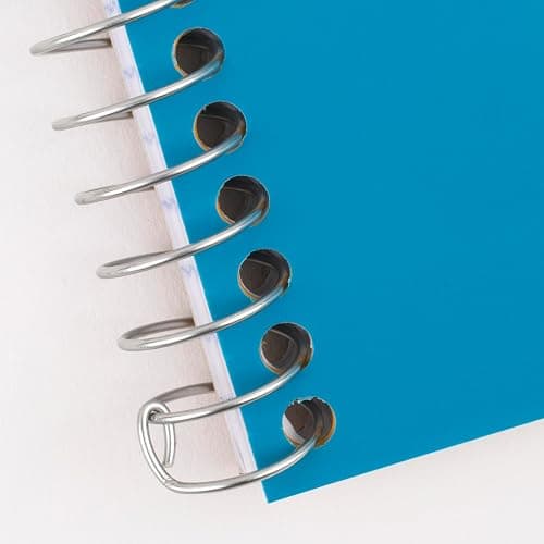 Five Star Spiral Notebook, 2 Subject, College Ruled Paper, 6" x 9-1/2", 80 Sheets, Fights Ink Bleed, Water Resistant Cover, Tidewater Blue (840029CG1-ECM) thumbnail 8