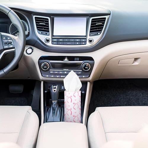 Yoande 4 Pack Car Tissue Holder with Facial Tissues Travel Tissue Tubes Box Round Cylinder Container for Car Cup Holder Home Bathroom Office Wedding Gifts Decor(Pink Bow) thumbnail 6